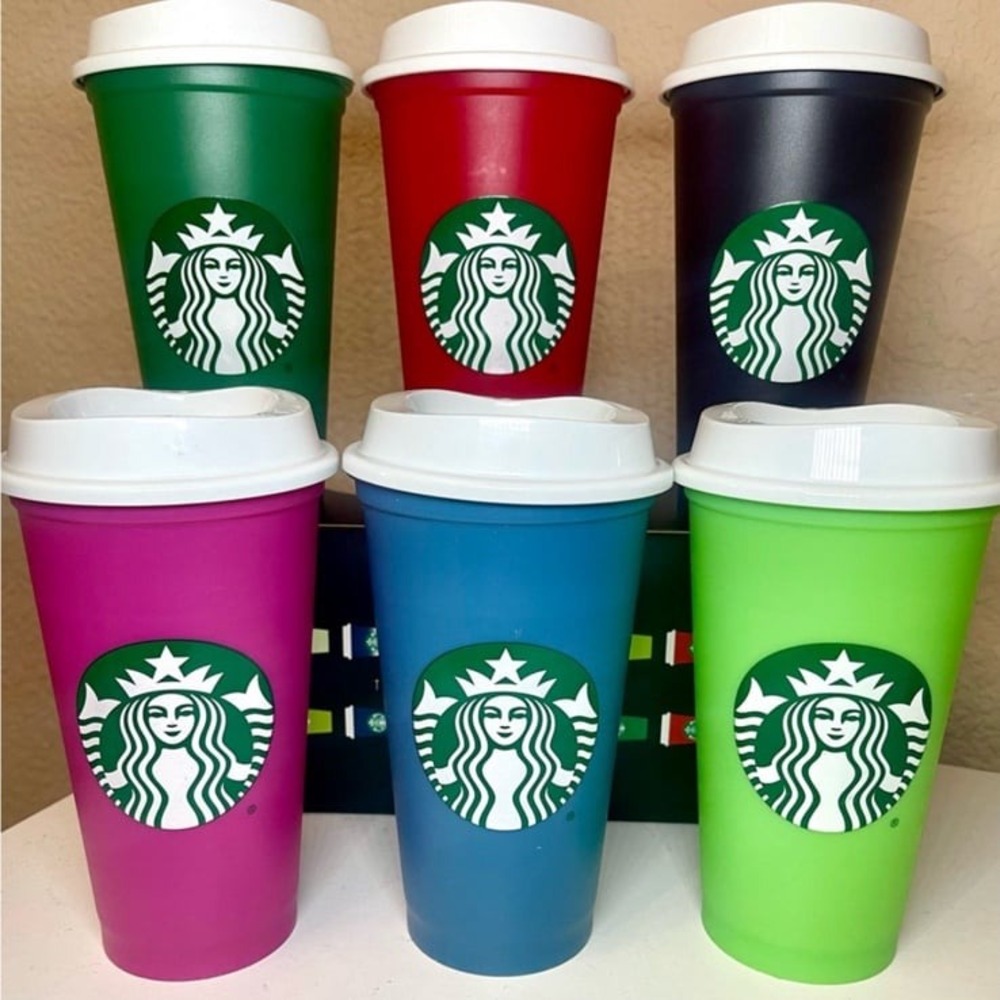 Starbucks color changing cup set of 6